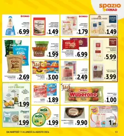 Volantino Spazio Conad Pagina 13: Conad pasta fresca ripiena sfoglia sottile €1,79, Parmigiano Reggiano DOP €6,99