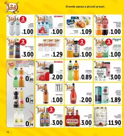 Volantino Spazio Conad Pagina 16: Acqua minerale Conad €1,00, 11 Parallelle Birra Bionda €1,00