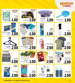 Volantino Spazio Conad Pagina 21: Boxer uomo €2,00, Tagliere in polipropilene €2,00