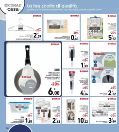 Volantino Spazio Conad Pagina 24: Conad casa telo da stiro per asse €5,52, Conad casa mollette in plastica €0,63