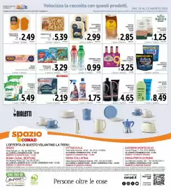 Volantino Spazio Conad Pagina 27: Bevanda le linfe vitasnella €0,99, Pastiglie anticarcare lavatrice Conad €2,19