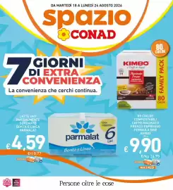 Volantino Spazio Conad Pagina 28: Latte UHT parzialmente scremato Bontà e Linea Parmalat €4,59
