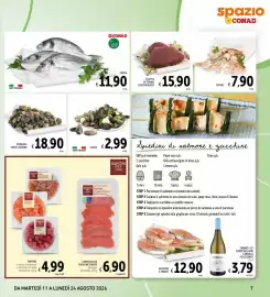 Volantino Spazio Conad Pagina 7: Filetto di tonno decongelato €15,90, Cozze €2,99