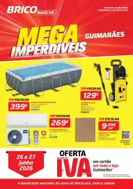 Folheto Bricomarché semana 33 Página 1: Bestway - piscina tubular €399,00, Ar condicionado split €269,00