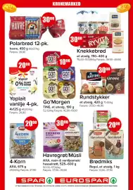 Eurospar kundeavis uke 33 Side 10: KRONEMARKED 20 Familiefavoritten Den smakfulle originalen! HAVRE S Wen hele korn Mykt