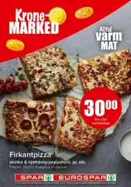 Eurospar kundeavis uke 33 Side 3: Krone- MARKED BKES 20 M Alltid varm MAT 3000 Fra vårt varmeskap Firkantpizza skinke &