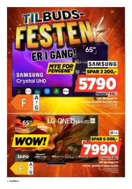 POWER kundeavis uke 33 Side 10: Samsung 65" 4K Smart-TV Levende 4K-bilde med PurColor €5.790,00