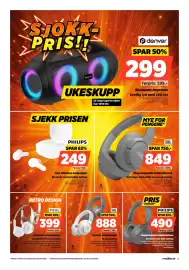POWER kundeavis uke 33 Side 13: Denver Bluetooth-høyttaler Kraftig lyd med LED-lys €299,00