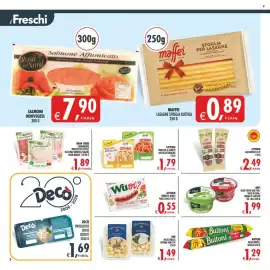 Volantino Decò Local Pagina 2: Biffi Sugo-Pesto vari tipi €1,99, Wuoi? Würstel €0,55