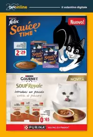 Volantino Deco Market settimana 33 Pagina 23: Felix Sauce Time €2,29, Purina Gourmet Soup Royale €0,65