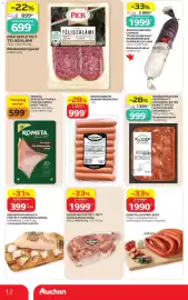 Auchan akciós újság hét 33 Oldal 12: PICK Szeletelt téliszalámi €899,00