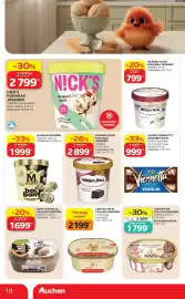 Auchan akciós újság hét 33 Oldal 18: NICK’S POHARAS JÉGKRÉM €2.799,00, MAGNUM BONBON €1.999,00