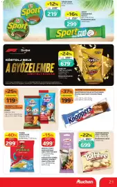 Auchan akciós újság hét 33 Oldal 21: Knoppers NutBar €199,00, SPORT KÓKUSZ DUÓ SZELET €359,00