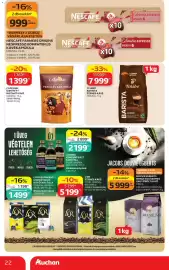 Auchan akciós újság hét 33 Oldal 22: NESCAFÉ Farmers Origins Nespresso kompatibilis kávékapszula €999,00