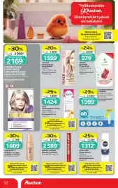 Auchan akciós újság hét 33 Oldal 32: L'ORÉAL PARIS EXCELLENCE COOL CREME VAGY NUDE HAJFESTÉK €2.169,00