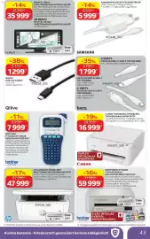 Auchan akciós újság hét 33 Oldal 43: SAMSUNG HÁLÓZATI TELEFONTÖLTŐ €5.999,00, QILIVE USB-A/C KÁBEL €1.299,00