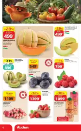 Auchan akciós újság hét 33 Oldal 4: Gália Sárgadinnye €499,00, Sárgadinnye €499,00