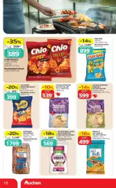 Auchan akciós újság Oldal 18: DETKI DARÁLT VAGY HAGYOMÁNYOS HÁZTARTÁSI KEKSZ €569,00, Chio snack €599,00