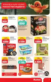 Auchan akciós újság Oldal 7: HAJDÚ GRILLSAJT €1.199,00, Karaván grillsajt €1.099,00