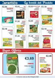 Volantino Caramico Pagina 17: Orogel TantoCuore cuori carciofi spicchi €2,18, Frosta bastoncini di spinaci €1,48