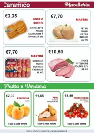 Volantino Caramico Pagina 2: Martini spiedini suino rustico €7,70, Noce vitellone €10,50