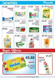 Volantino Caramico Pagina 9: Stracchino Nonno Nanni Probiotico €1,05, Danone Activia frutta&fibra / zero frutta mix €2,70