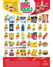 Al Madina catalogue week 33 Page 2: Masafi Water €3,99, Alishaan everyday basmati rice €19,95