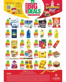 Al Madina catalogue week 33 Page 2: Masafi Water €3,99, Alishaan everyday basmati rice €19,95