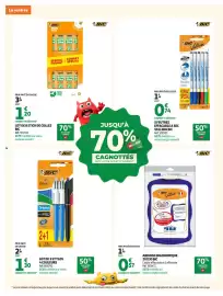 Catalogue Auchan Supermarché page 4: BIC Feutres effaçable à sec Velleda €0,74, BIC 4 Couleurs €1,30