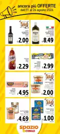 Volantino Spazio Conad Pagina 3: Filetti di tonno Zarotti €2,00, Olio extra vergine di oliva gran fruttato monini €8,49