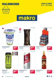 Makro leták Strana 1: Kunin Smetana ke šlehání 31% €18,95, Starnuk smetanová zmrzlina €15,90