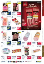 Makro leták Strana 3: Kuřecí mix junior a gothaj €9,90, Žampionový salam, kapiový salam €17,50