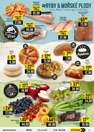 Jip leták týden 33 Strana 5: CENA S DPH Krevety celé /100 g předvařené cca 40-60 ks/kg Čerstvé RYBY 27,90 CENA S DPH Mořská