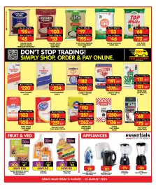 Shoprite catalogue Page 2: JUMBO'S BROWN SUGAR €182,00, Hulett's White Sugar €220,00