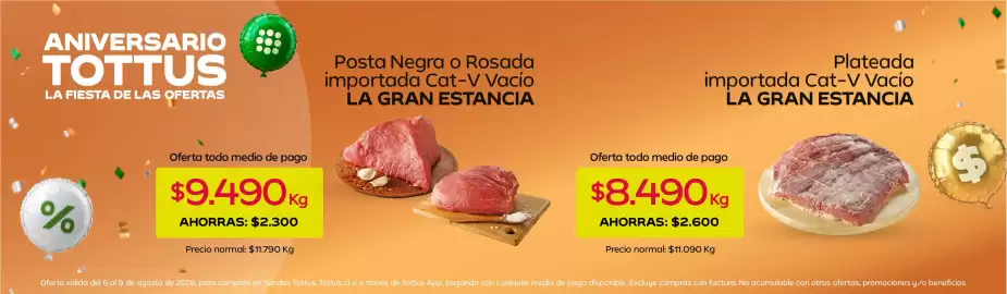 Catálogo Tottus Página 4: Tottus - posta negra o rosada importada cat-v vacio €9.490,00