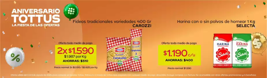 Catálogo Tottus Página 5: Selecta - harina con o sin polvos de hornear €1.190,00