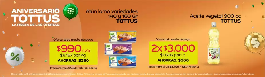 Catálogo Tottus Página 6: Tottus - atún lomo variedades €990,00