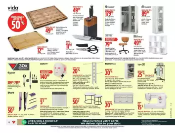 Canadian Tire flyer Page 9: vida ***PADERNO RABAIS JUSQU'À SAVE UP TO 50% RABAIS/SAVE 30% Planche à découper en 4999