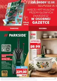 Kaufland gazetka tydzień 33 Strona 59: Garnek emaliowany śr. 16 cm €59,99, Parkside Myjka ciśnieniowa €229,00