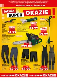 Kaufland gazetka Strona 8: Spodenki robocze Parkside Performance €34,99, Ogrodniczki Parkside Performance €49,99
