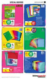 Catalogue Intermarché page 24: Oxford CAHIER COLOR LIFE €1,47, EXACOMPTA Chemise à élastiques 3 rabats €0,99