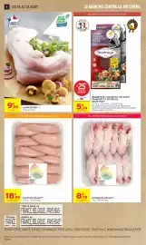 Catalogue Intermarché page 8: DELPEYRAT Magret de canard du sud-ouest séché €5,24, Lapin de France Lapin entier €9,99