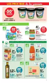 Catalogue Maximarché page 7: U bio PUR JUS de POMME €1,71, Grandlait Bio €6,99