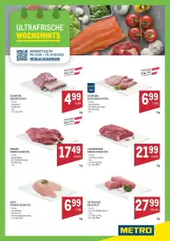 Metro Flugblatt woche 33 Seite 1: Schweine Schalenschnitzel €6,99, Astro Kalb Kalb Filet €27,99