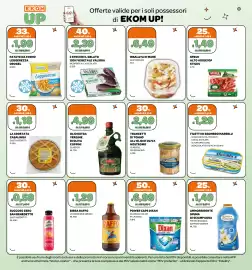 Volantino Ekom Pagina 14: Trancetti di tonno all'olio di oliva Nostromo classico €2,49, La crostata casalinga €1,18