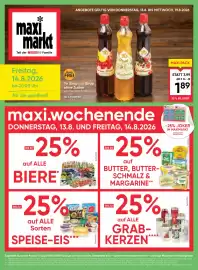 Maximarkt Flugblatt woche 33 Seite 1: YO Sirup €1,89