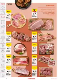 Folheto Continente semana 33 Página 10: Cachão de porco p/ assar s/ osso continente €5,29, Rojões de porco continente €4,99