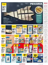 Folheto Continente semana 33 Página 3: Filete de paloco msc €4,99, Lombo de bacalhau pescanova demolhado congelado €17,79