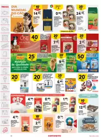 Folheto Continente semana 33 Página 58: Snack p/ cão pedigree dentastix p/ raças pequenas €6,68