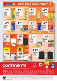 Folheto Continente | Regresso às Aulas Página 60: Corretores note! €1,99, Esferográficas note! €3,99